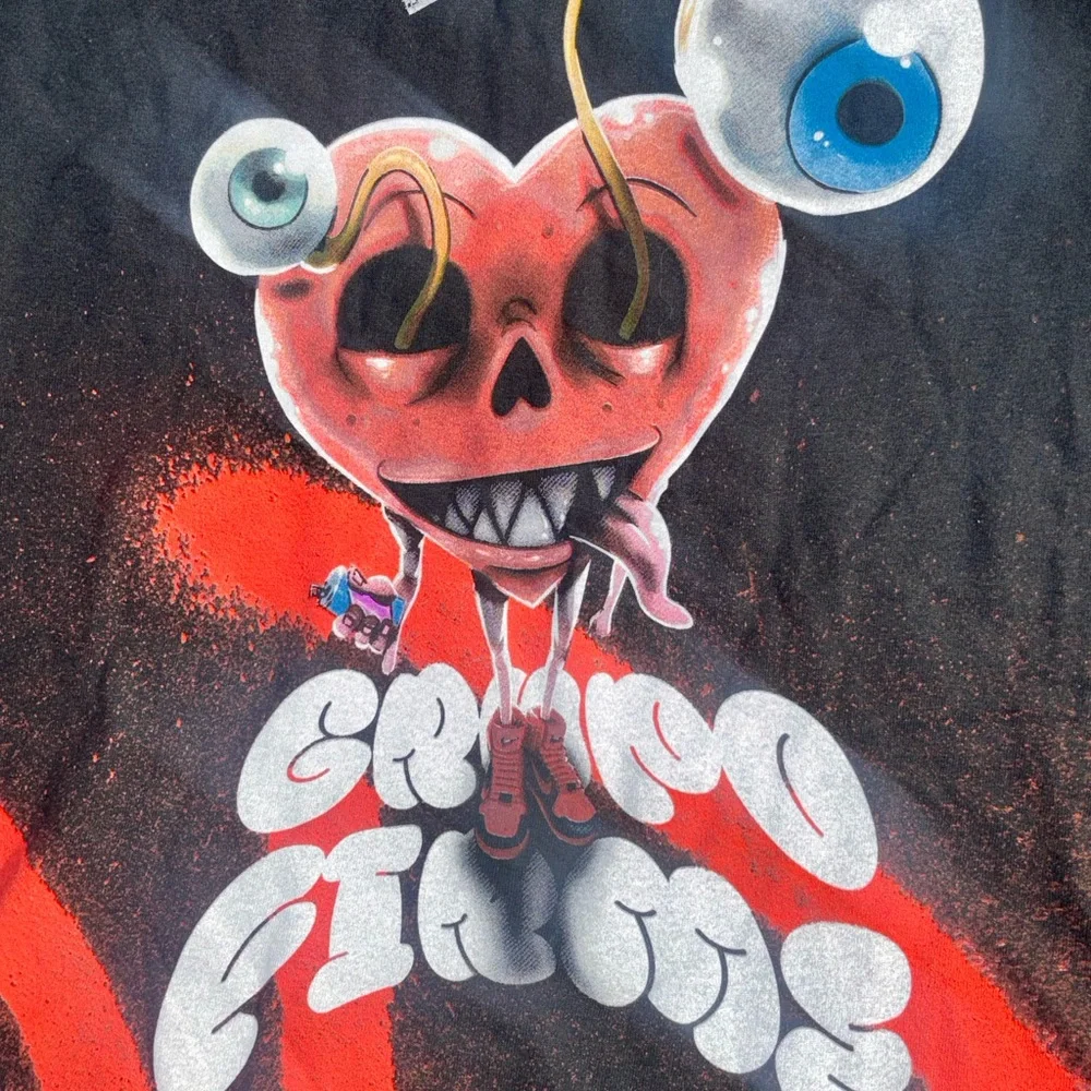 Grupo Firme 2024 La Última Peda Tour Shirt XL Graffiti Heart Official VIP Merch!